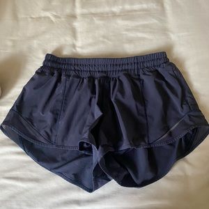 Lululemon Navy Hotty Hot Shorts